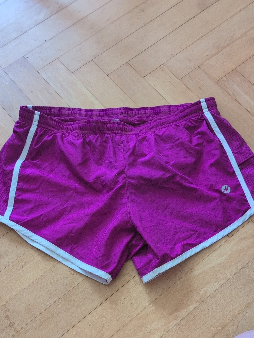 aerie Magenta Athletic Shorts with White Trim Size S